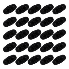 25pack Outdoor Fishing Signal Device Glowing in Dark High Sensitivity ABS Black