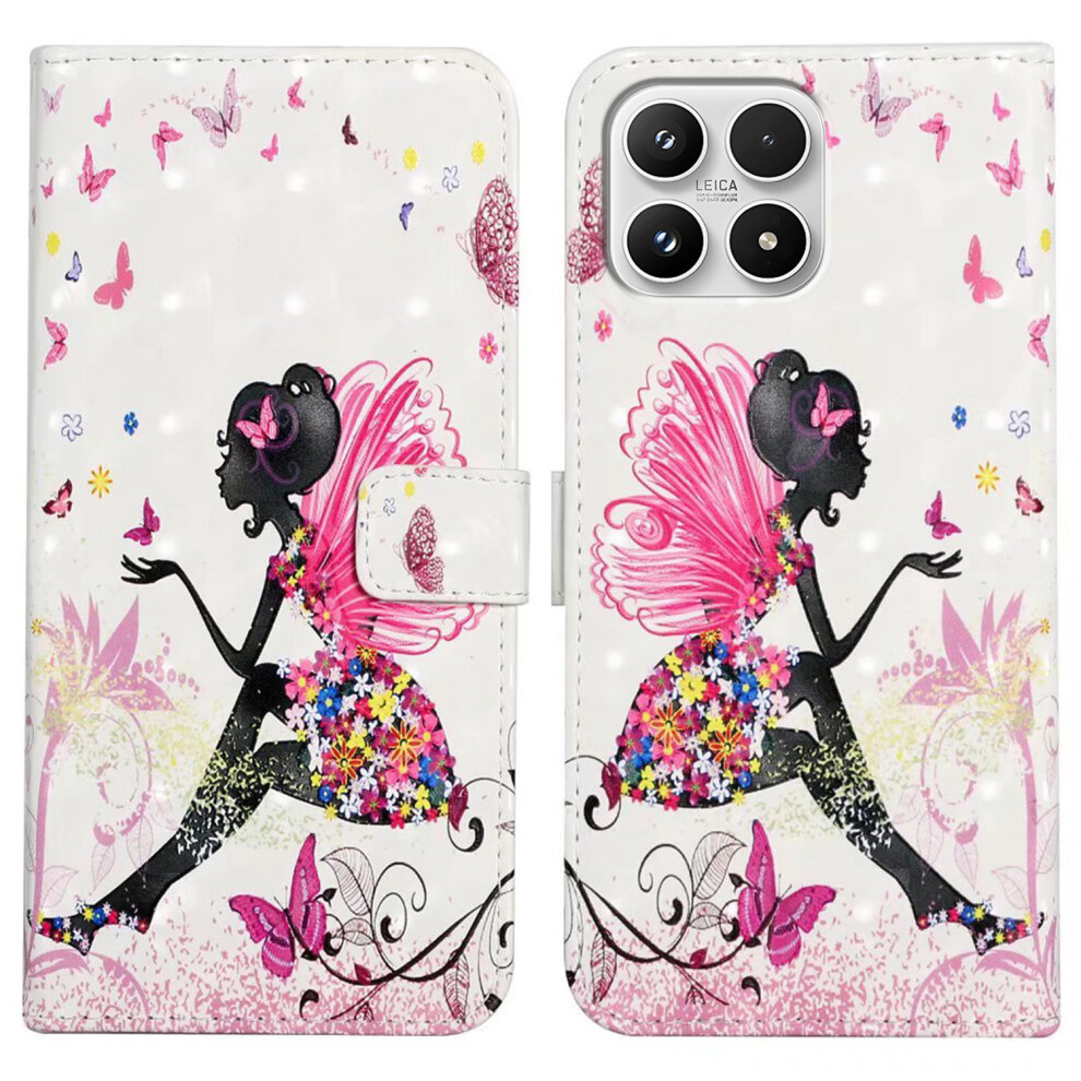 (Girl) Phone Case For Xiaomi 17 3D Creative Pattern Pu Leather Stand Cover 6914290155897