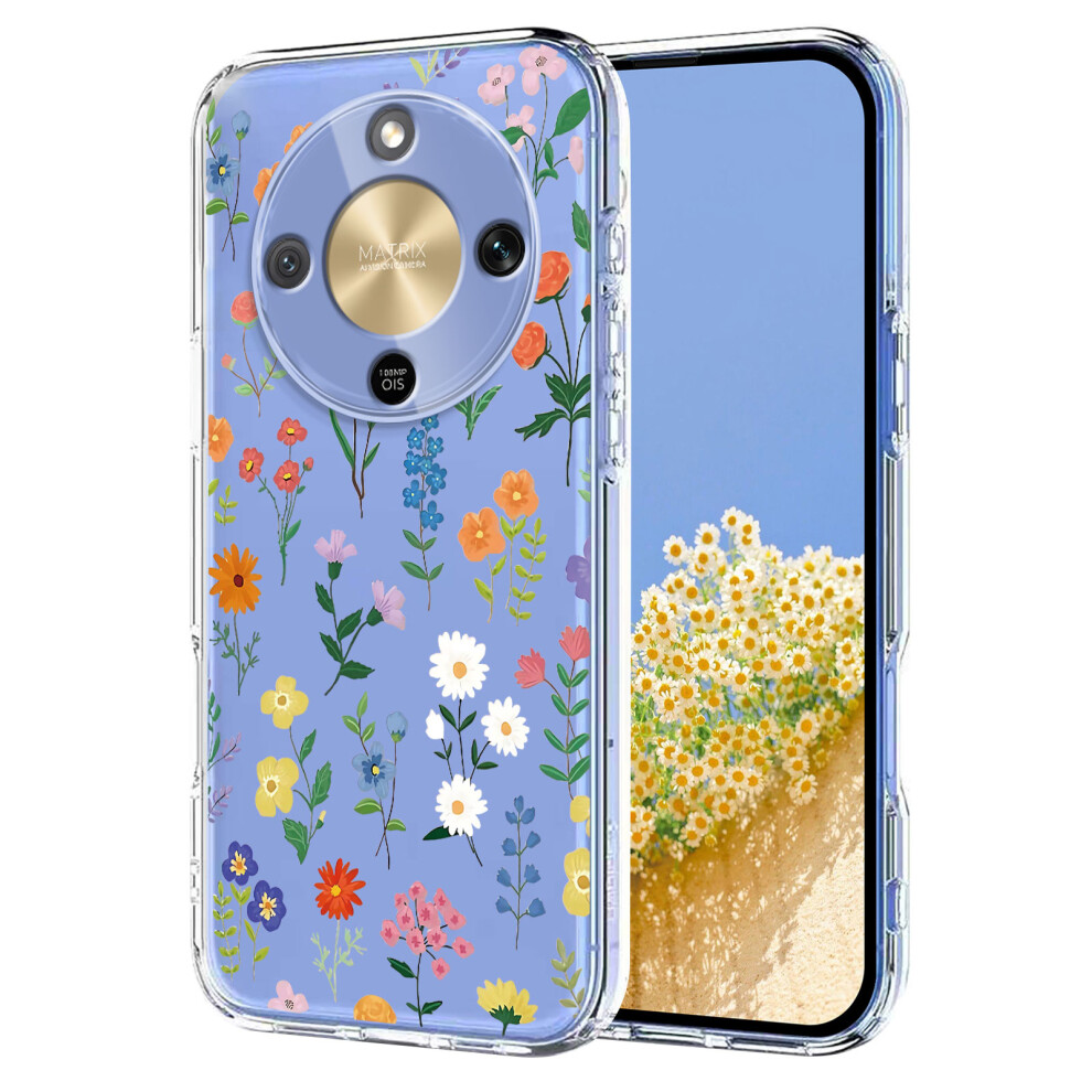 (Daisies) For Honor Magic8 Lite 5G / X9d 5G / X70 5G Case Butterfly Floral Pattern Printing Tpu Phone Back Cover 6914298580714