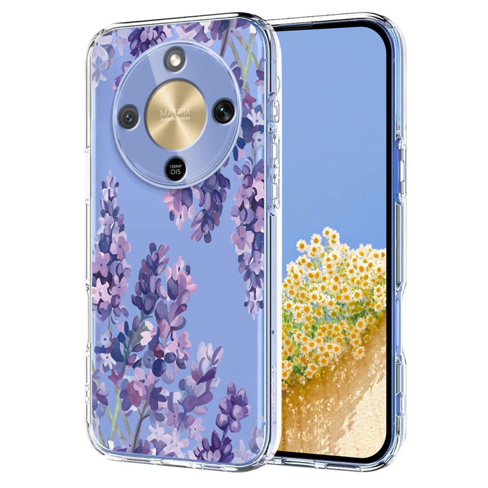 (Wisteria) For Honor Magic8 Lite 5G / X9d 5G / X70 5G Case Butterfly Floral Pattern Printing Tpu Phone Back Cover Wisteria 6914299924395