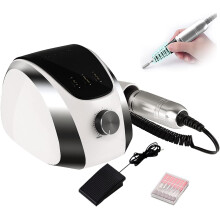 Ponceuse à ongles électrique portable, 35 000 tr/min, 68 W, silencieuse, pour le soin professionnel des ongles des mains et des pieds. Idéale pou