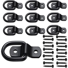 Anker D-ring 1/4" zware aanhangerankerring met een draagvermogen van 1200 lbs (ca. 544 kg), ankerbeugel en haakset voor SUV, camper, caravan, bes