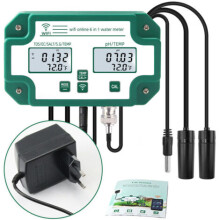 1-in-1 wifi-waterkwaliteitsmeter, digitale waterkwaliteitsmonitor met meerdere parameters: pH/totale opgeloste stoffen/EC/SG/zoutgehalte/temperat