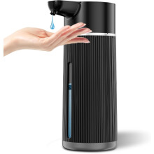 Distributeur de savon automatique sans contact, 420 ml (14,2 oz), compatible lave-vaisselle, pour la cuisine et la salle de bain. Volume ajustabl
