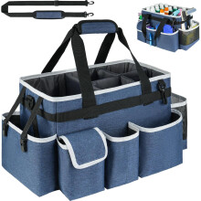 Sac de nettoyage Cadet, organisateur de produits de nettoyage avec poignée, bandoulière et séparateur amovible, sac de rangement pour outils de n