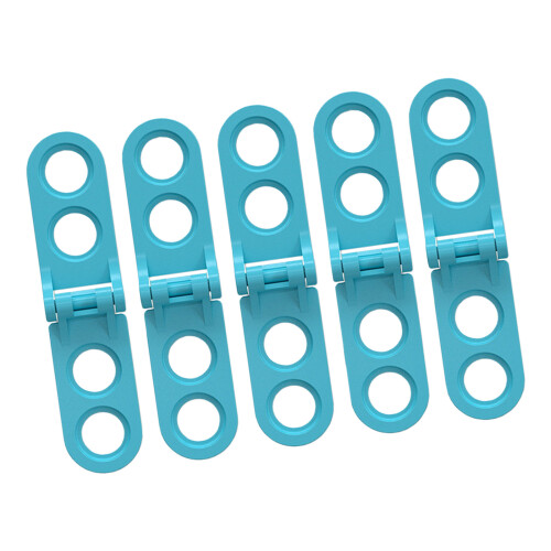 Full Open/Adjustable Cardboard Hinges 5PCS for Cardboard Construction Blue adjustable