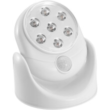 Draadloze bewegingssensor, 7 ledlampen, 360 infrarood, automatische PIR-detectie, werkt op batterijen. Beveiligingslamp - voor binnen/buiten/muu