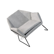 Dollhouses Sofa Set Soft Cloth Miniature Furniture 1/6 Scale Model (Solid Light Grey