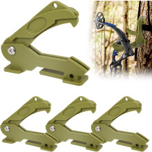 Ensemble de 4 harnais de chasse pour arc, crochets accessoires pour harnais de chasse, pour corde d'arbre, robustes et légers, crochets pour équi