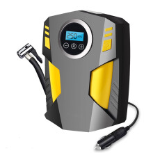 Tire Inflator Portable Air Compressor Car Tire Pump Digital LED Light DC 12V Electric Car Air Pump for Car Tires and Other Inflatables(Yellow)