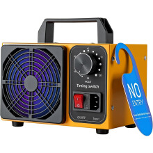 108.000 mg/u ozonmachine met dubbele ventilator, krachtige ozonreiniger, geurverwijderaar, luchtreiniger, ionisator en ontgeurder voor auto, huis
