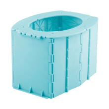 Children Portable Travel Potty Light Weight Folding Kids Toilet Urinal Blue