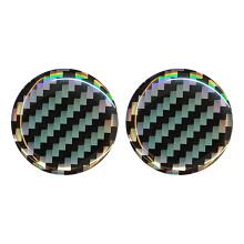 Protective Simple to Apply 3D Decorative Badge for Pickleballs Paddles Bottom Sliverblack