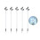 Fine Craftsmanship HO Scale Miniature High Mast Light Model LED No3 light cold white 1