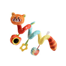 Panda Plush Infant Toy Carriage Hanger Sensory Stimulation Early Learning