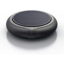 Solar Powered Car Air Purifier, Hepa Filter Air Purifier, Car and Home Dual-Purpose Purifier(Black)