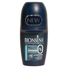 3 x Bionsen Aluminium Free For Men Mineral Active Deodorant Roll On 50ml