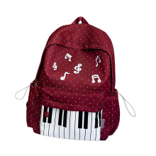 Casual Daypack Preppy Bag Simple College Backpacks for Travel Camping Hiking Red