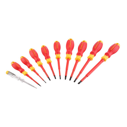 STANLEY Stanley Insulated Screwdriver Set Set (Pack of 10) 1