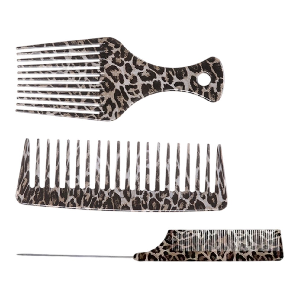 Professional Grooming Combs Detangling Wide Tooth Tail Comb Hair Styling three piece set