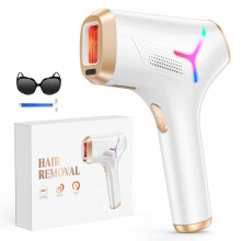 IPL Hair Removal Device 9 Levels with 5.2cm² Window and Skin Sensor (White)