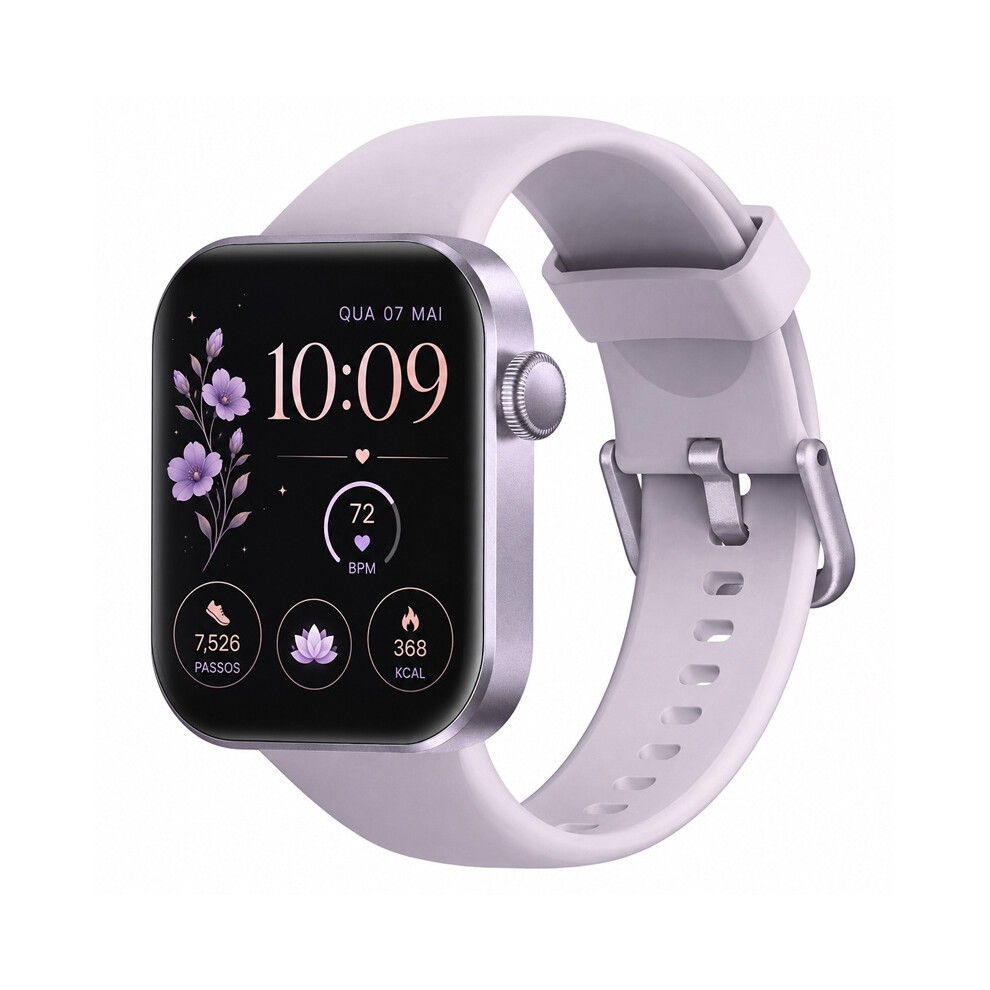 Smartwatch Dm60 Bluetooth Call 1.85 Hd 140 Sports (Purple) Purple 6976917411991