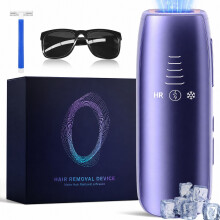 IPL Hair Removal Device 9 Levels for Home Use with Two Modes (Purple)