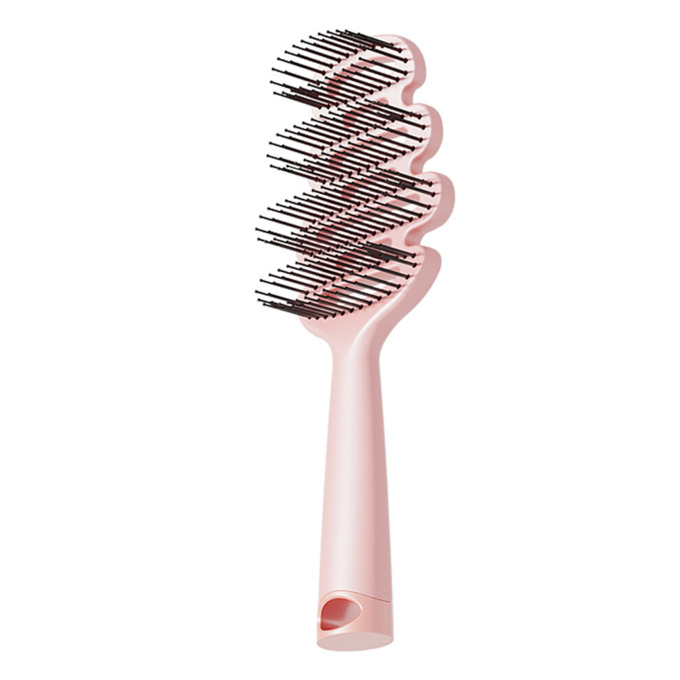 Children Detangling Comb Plastic Gentle Touch Comb Pink