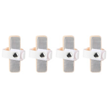 Aluminum Finger Splints 4PCS for Sports Injury Protections Recovery Ergonomic Section B