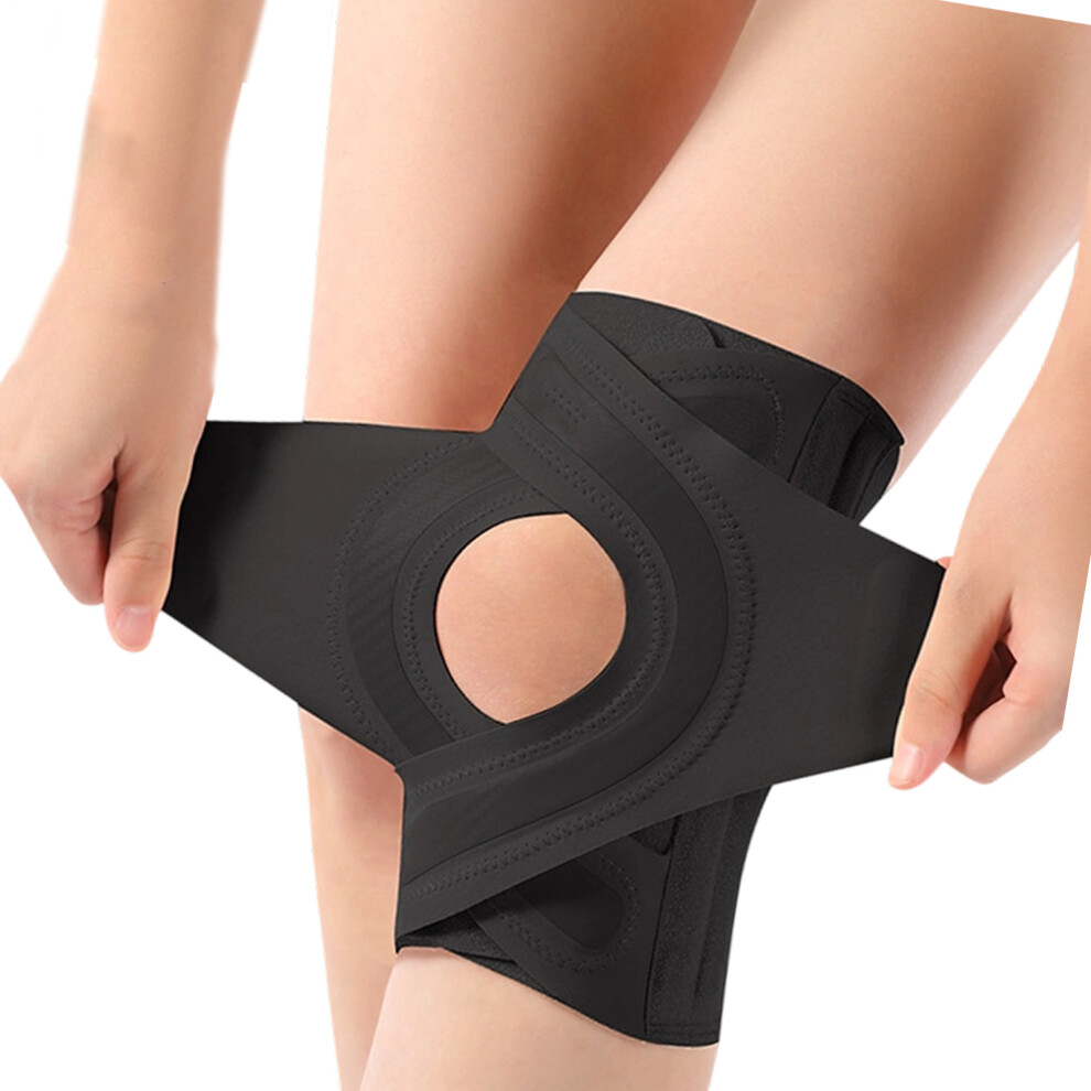 Compact Knee Brace Guard Protector for Carrying During Gym Travel Convenience Black M
