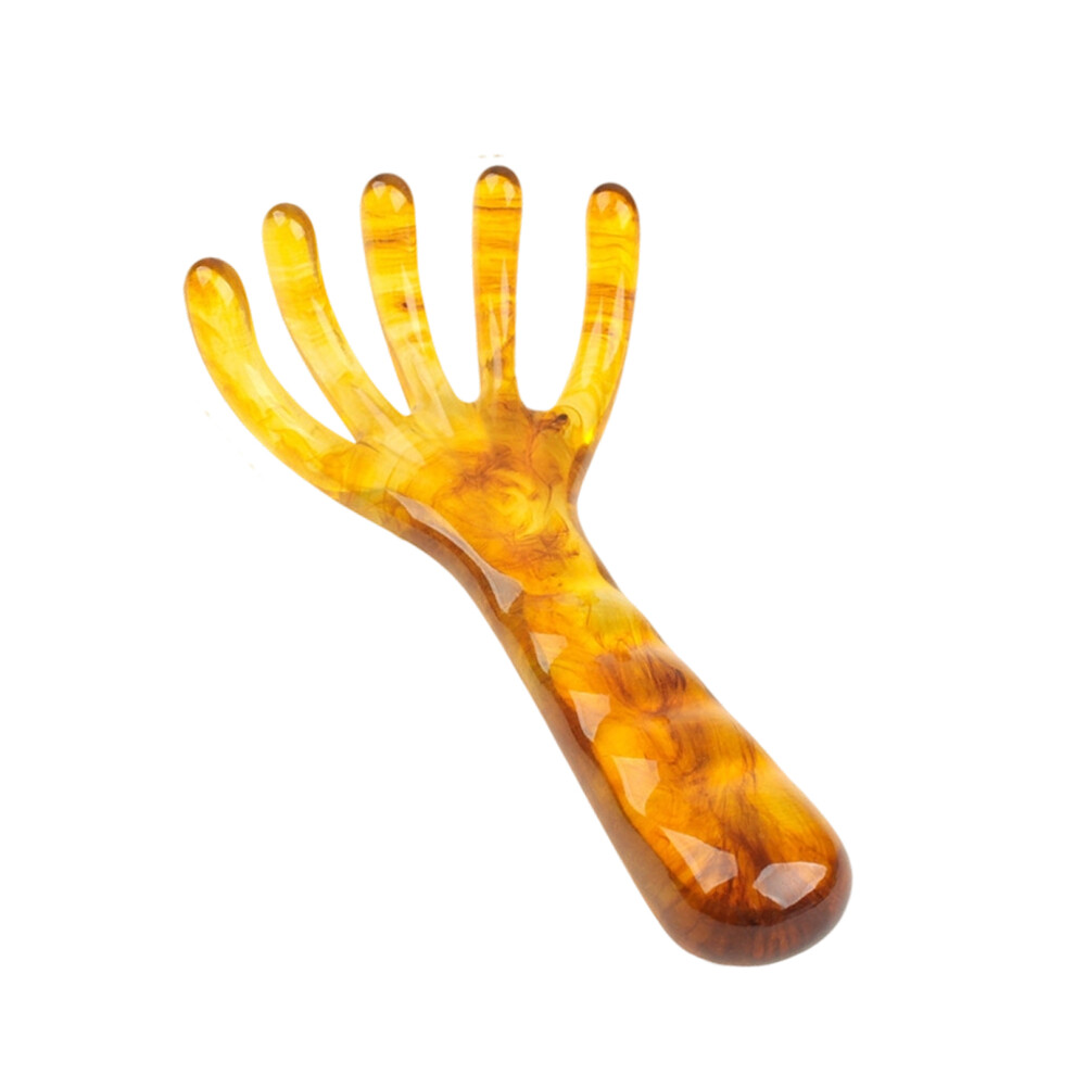 Extra Long 5 Finger Scalp Massage For Headache Relief And Stress Relaxation Coffee color