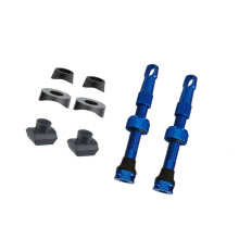 Aluminum Cycling Valves Nozzle For Tubeless Bike Tires, Vacuum Valves Nozzle Blue
