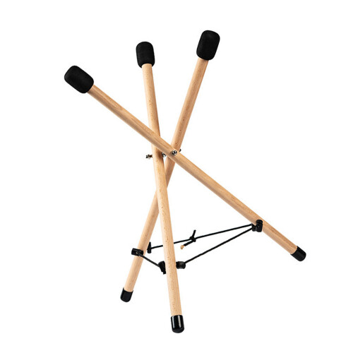 Wood Tripod Base For Handpan Drum Compact Storage Bag Simple Installation