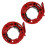 1Pair Barbell Clamps Locking Weight Clips Quick Install Barbell Collars Red 1