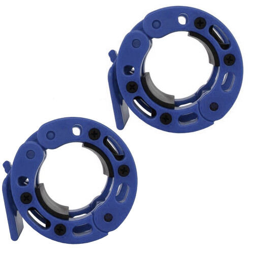 1Pair Barbell Clamps Exercise Collars Quick Release Locking Weight Clips Blue