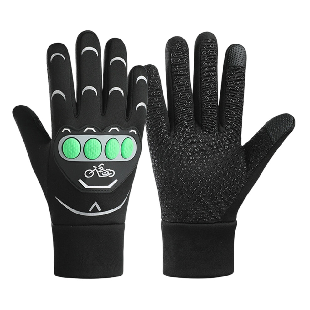 Full Finger Warm Gloves Cold Weather Ski Gloves Nonslip Hand Protections Gloves Green 7696002409366