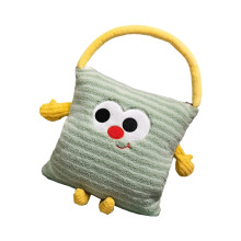 Plush Companion Throw Pillow With PP Cotton Filled Plush Stuffed Pillow Blanket Green