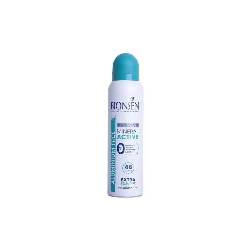 Bionsen 6 X Aluminium Free Mineral Active Deodorant Spray 150Ml