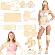 12 Pcs Cotton Castor Oil Pack Wrap Full Body Set  for Shoulder Hands Neck Waist