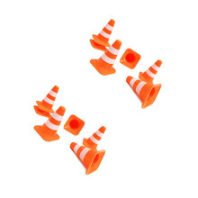 Realistic Miniatur Road Safety Cones For Kids Education And Scene Display 10pcs