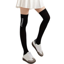 Anti Slip Women Golf Socks Breathable Elastic Knee High Socks Golf Stockings Black