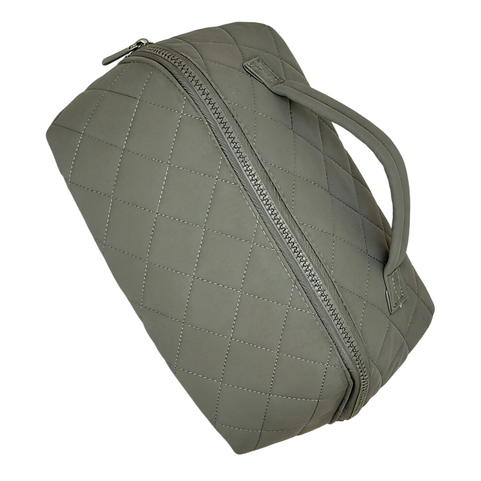 Travel Makeup Bag Large Capacity Cosmetic Organizers Storage Toiletry Bags Gift Khaki