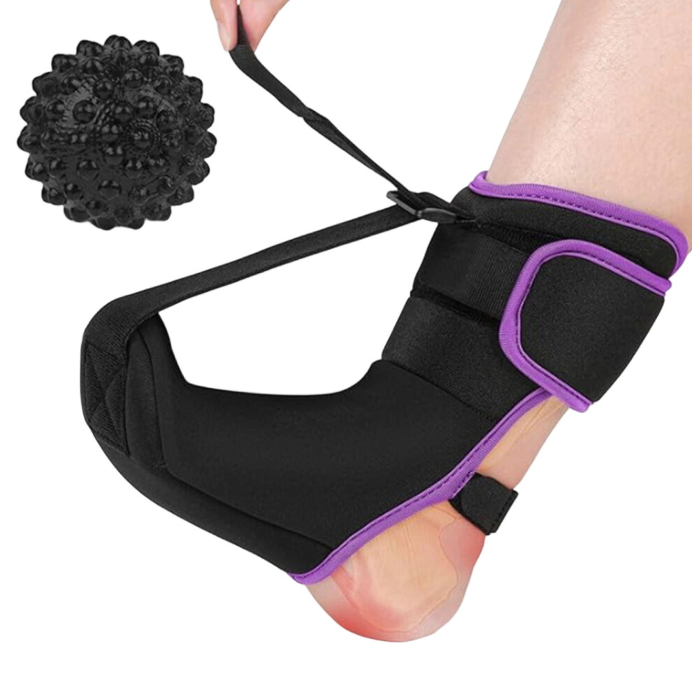 Adjustable Foot Brace For Plantar Fasciitis And Heel Spurs With Massage Ball BB3