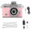 Portable Mini Camera with Flash Day Compact Design Pink Fashion Accessory 1