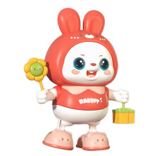 Electric Dancing Rabbit Toy with Music and Light For Children Early Education Pink