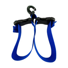 Easy Adjustment Double Buckle Swim Fin Strap Rapid Detach Double Clip Fin Strap Navy Blue