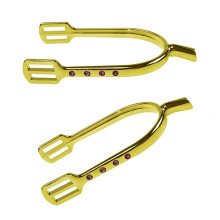 Horse Spur Replacement Zinc Alloy Western Cowboy Spur Competition Equipment Gold