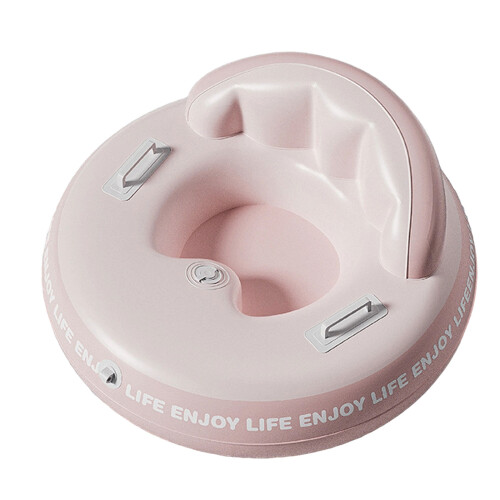 Rapid Inflation Snow Rafts With Reinforced Backrest Extreme Cold Durability Pink