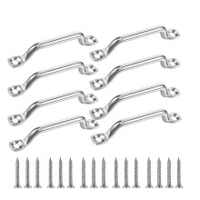 Stainless Yacht Handle Bows Pull Design Yacht Door Pull Handle Boats 8pcs With Screws