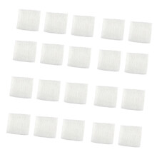 Pack of 20 Travel Disposable Absorbent Gauze Bandages Strips Elastic White 7.5x7.5cm
